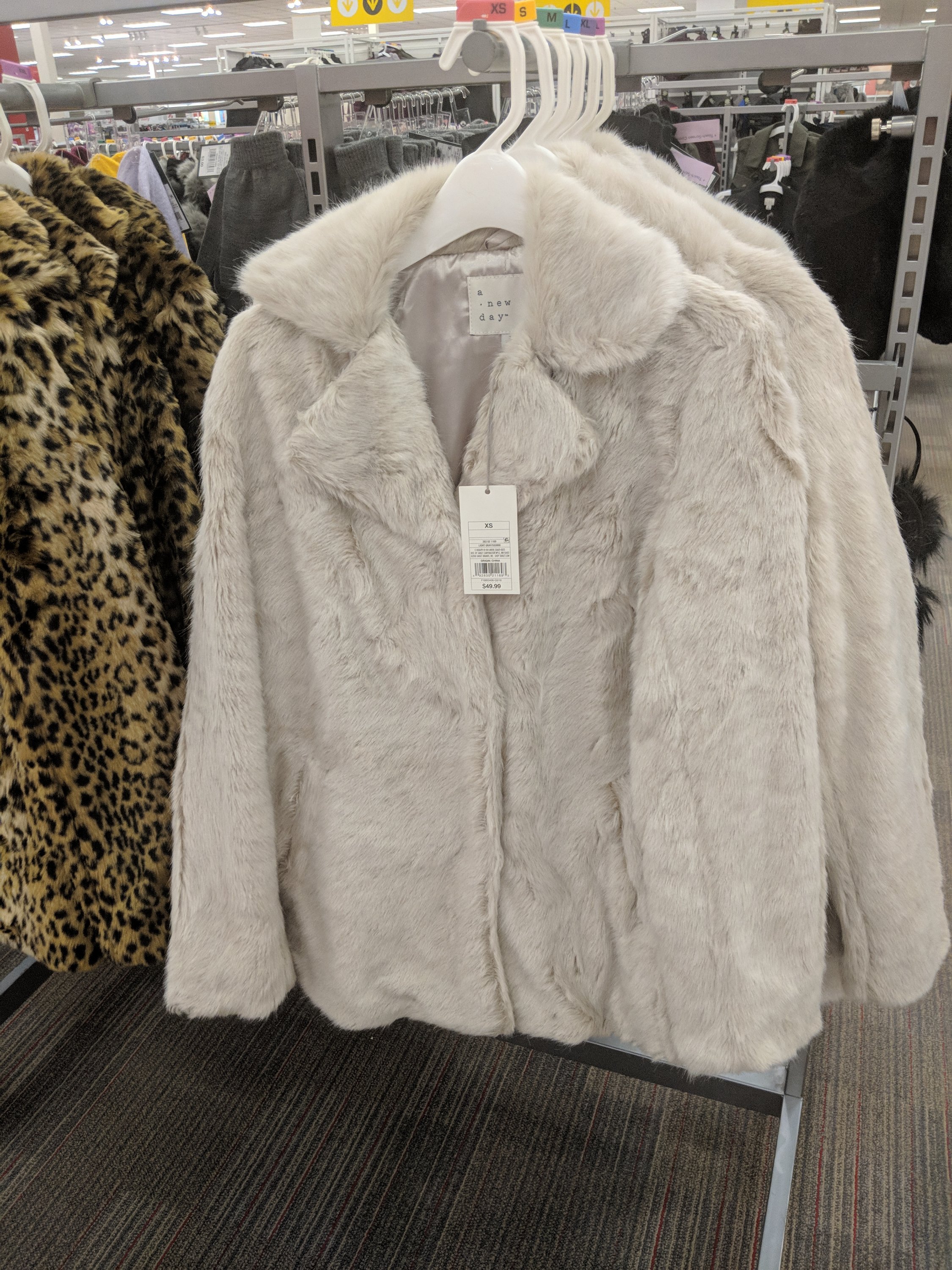 faux fur jacket target
